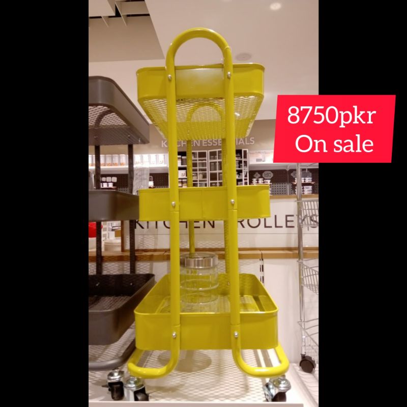 yellow iron trolly