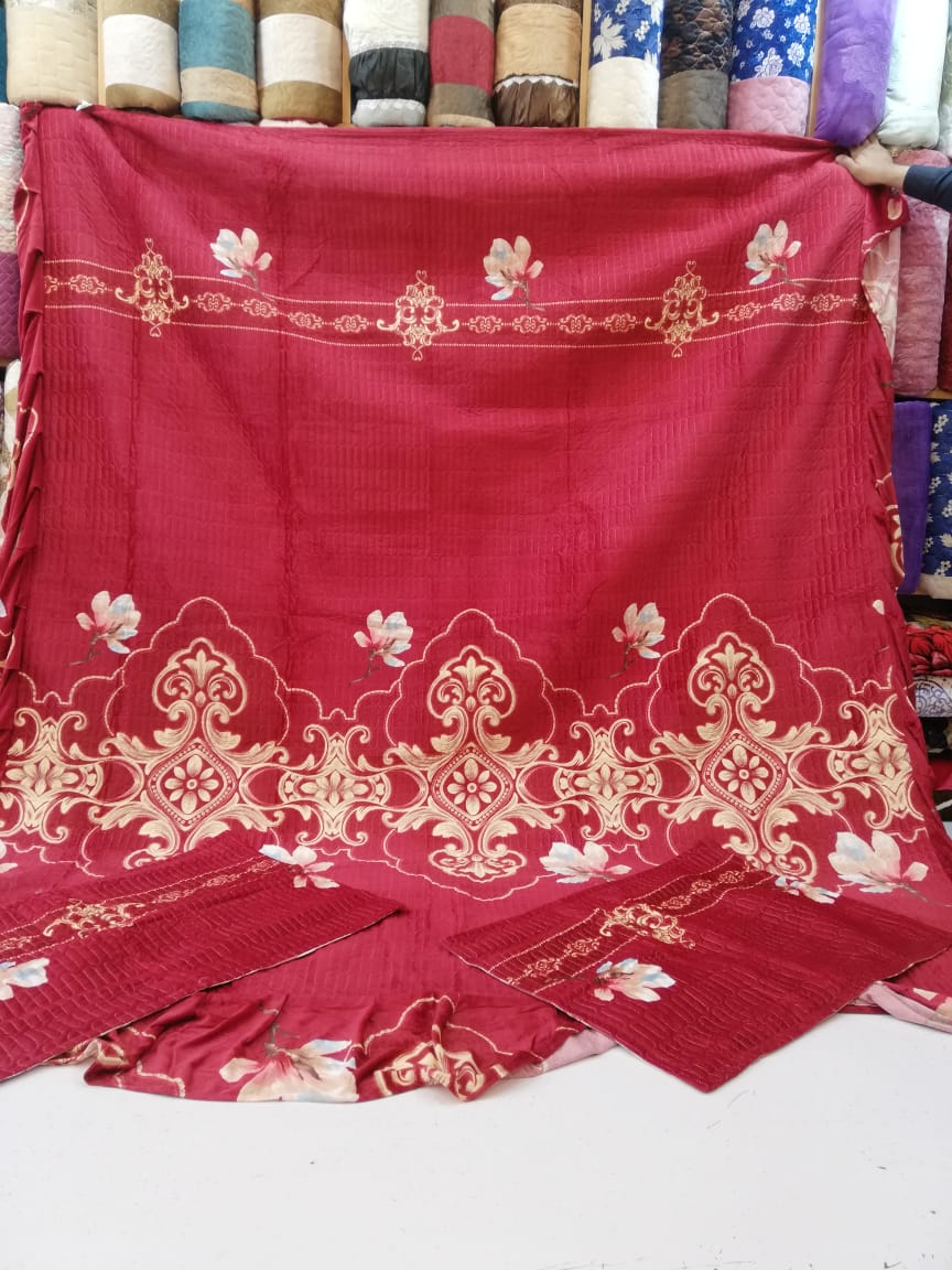 embroidered velvet bedding